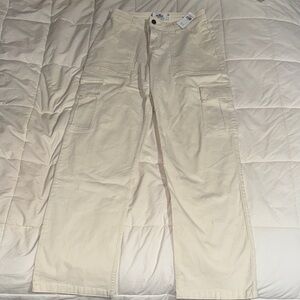 Cream Cargo Pants